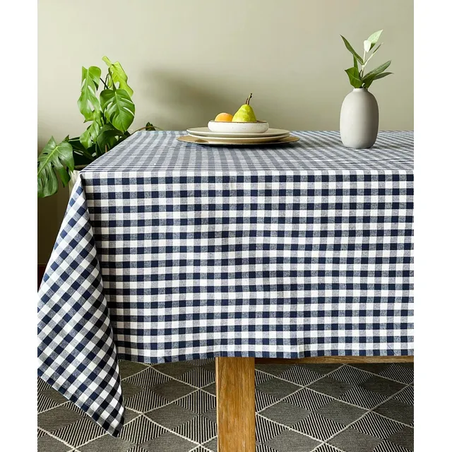Mantel Mini Checks En Azúl