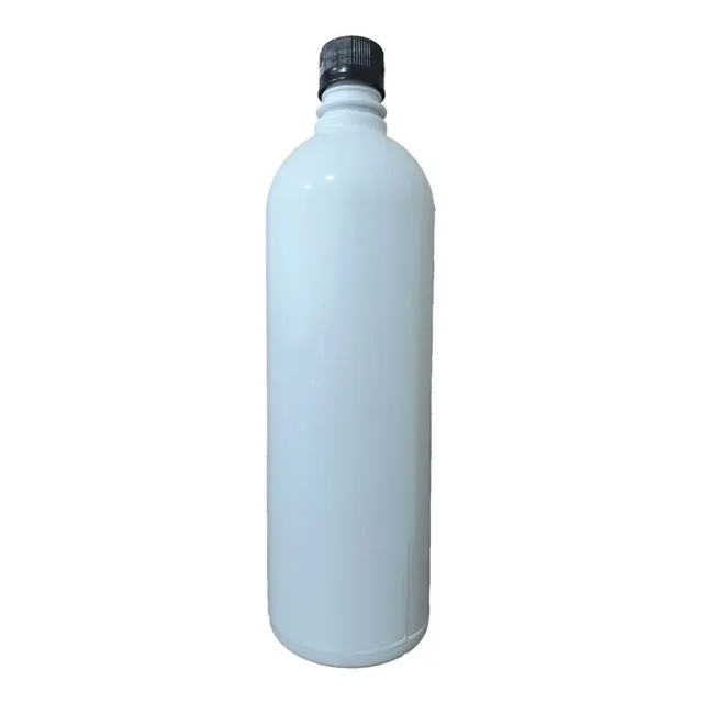 Botella Pet Blanca 1lt Modelo Alto Con Tapa Y Precinto X100