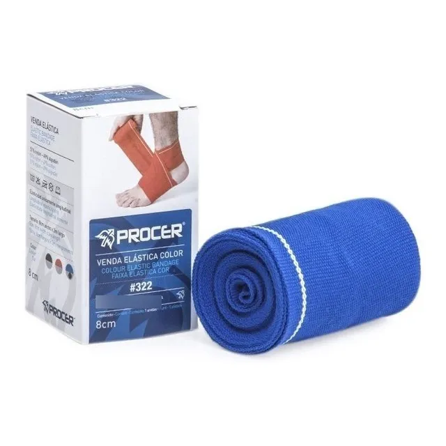 Venda Elástica 8 Cm X 3mts Procer Protección Box Fútbol Gym