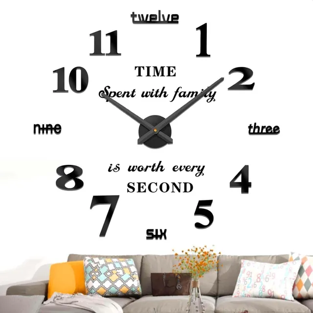 Reloj De Pared Decorativo Hogar Minimalista 3d
