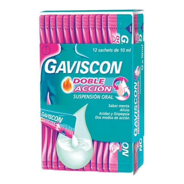 Gaviscon Doble Acción Suspensión Oral, 12 Sobres