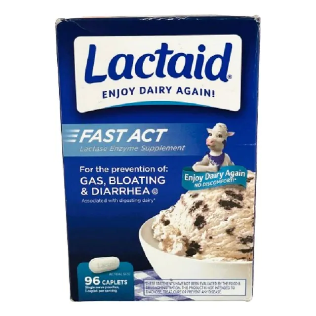 Lactaid Fast Act  96caps  Jhonson & Jhonson Consumer Inc. Vainilla