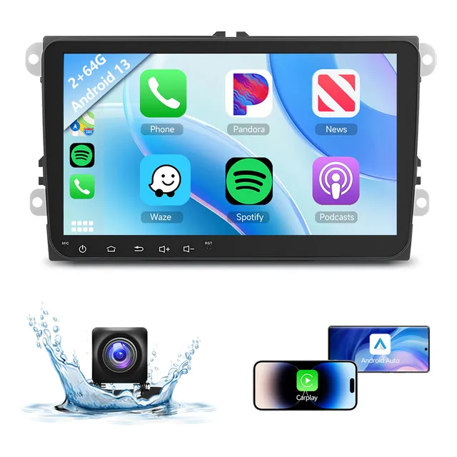 Zk Radio De Coche Android 13 2din De 9 Pulgadas Con