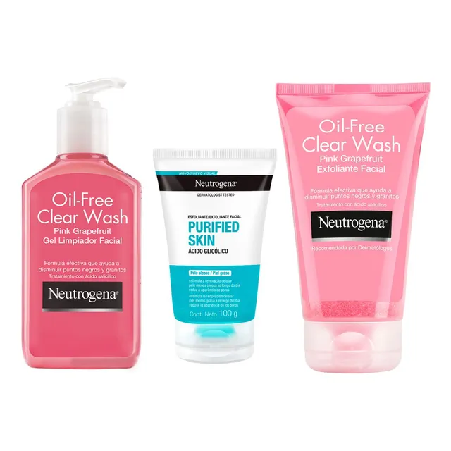 Neutrogena Pink Grapefruit Purificador Limpiador Exfoliante
