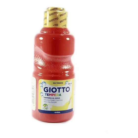 Tempera Giotto 250ml - Color Rojo.