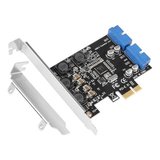 Pci-e De Alta Velocidade Para 2 Portas 19pin Usb 3.0 Riser C Pci-e De Alta Velocidade Para 2 Portas 19pin Usb 3.0 Riser C