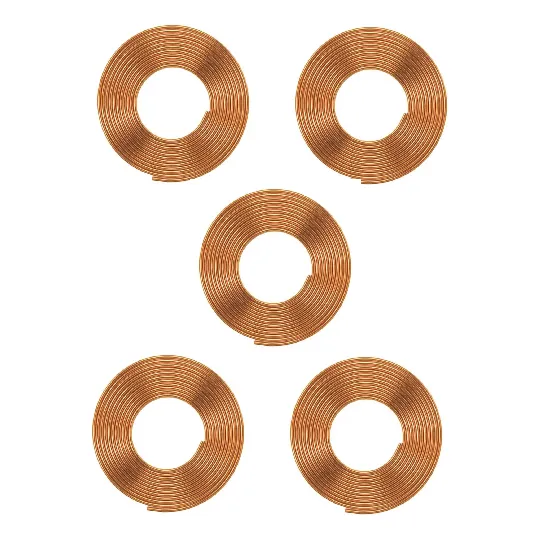 Tubo Capilar Para Refrigeracion Cobre 0.036 X 3.05 Mts 5pza