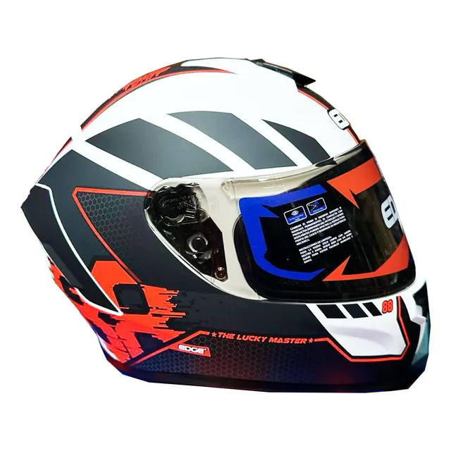 Casco Integral Edge Frankie Master 88 Mate Visor Oscuro