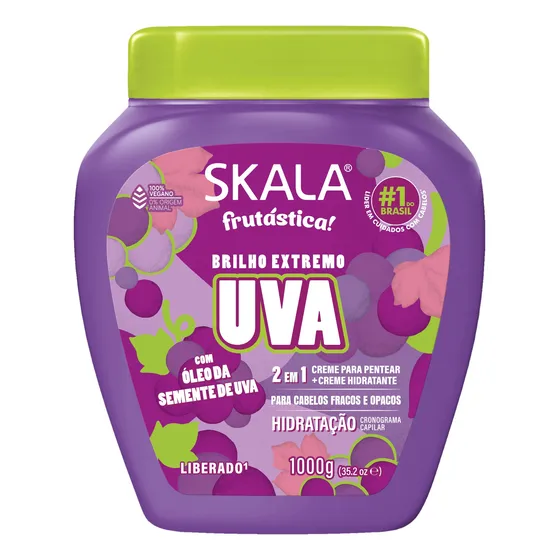 Creme Hidratação Skala Uva Frutástica 1000g - Vegano