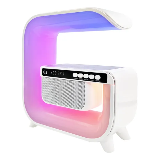 Luminaria G-speaker Smart Station Caixa De Som E Carregador