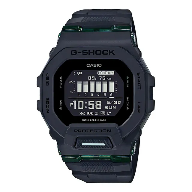Reloj Casio G-shock Gbd-200uu-1dr Color de la correa Gris Color del bisel Gris Color del fondo Negro