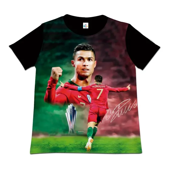 Franela Para Niño Futbol Cristiano Ronaldo Portugal Pol