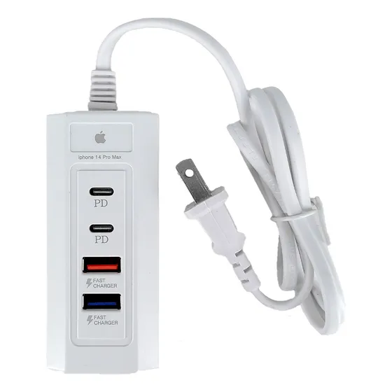 Cargador Hub Power Socket Tipo C Usb 4en1 20w