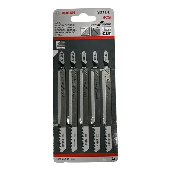 Hojas Sierra Caladora Madera T301dl Set 5 Pcs
