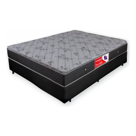 Cama Box Casal ( Box + Colchão) De Molas Bonnel 138x188x59cm