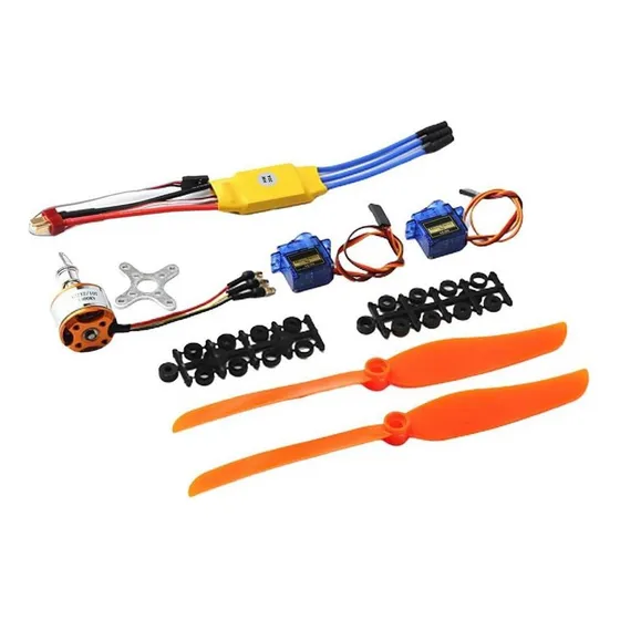 Motor Sin Escobillas A2212 1400kv + 30a Esc + Servo + Hélice