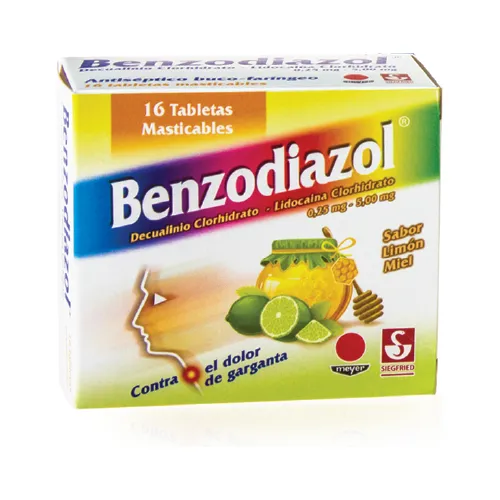 Benzodiazol Miel Limon 16tabletas