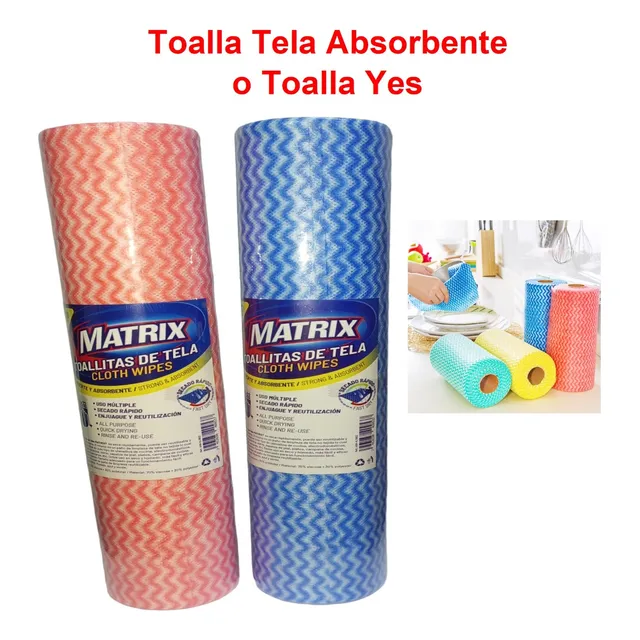 Toallas De Tela Absorbente Tipo Yess Multiusos Cocina Matrix