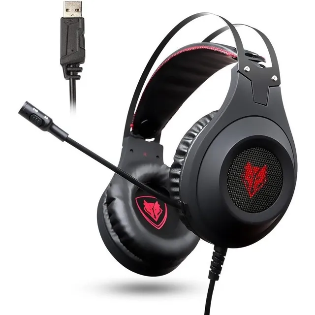 Auricular Nubwo N2 Gaming Sonido Sorround Usb Para Pc Negro
