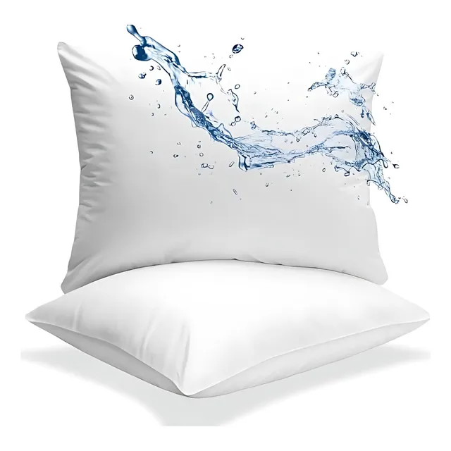 Forro Protector Plástico Antifluidos Almohada De Cierre (x2)