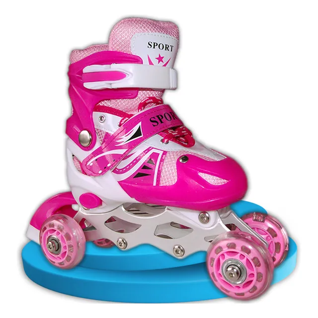 Patines 4ruedas 3 En 1 Convertibles Con Luces Talla S 26/32