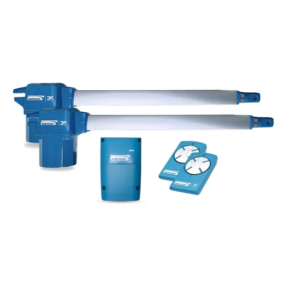 Kit Completo De Pistones At 300 Merik Para Puertas Automaticas Para Abrir Con Tu Smartphone Con 2 Controles Para 300kg