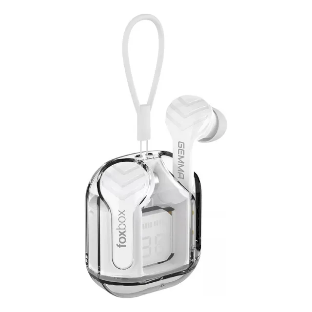 Auriculares Foxbox Tws Gemma In-ear Display Bateria 6 Hrs Bt