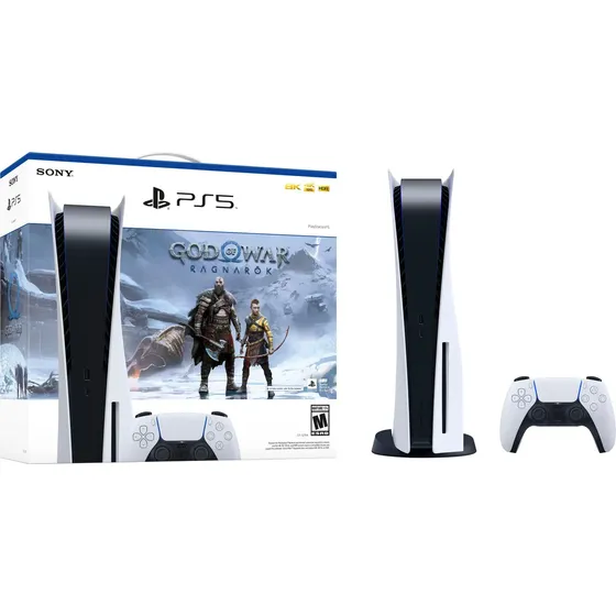 Sony Playstation 5 825gb God Of War Ragnarok Bundle Color Blanco\u002FNegro CFI-1214A01X | Cuotas sin interés