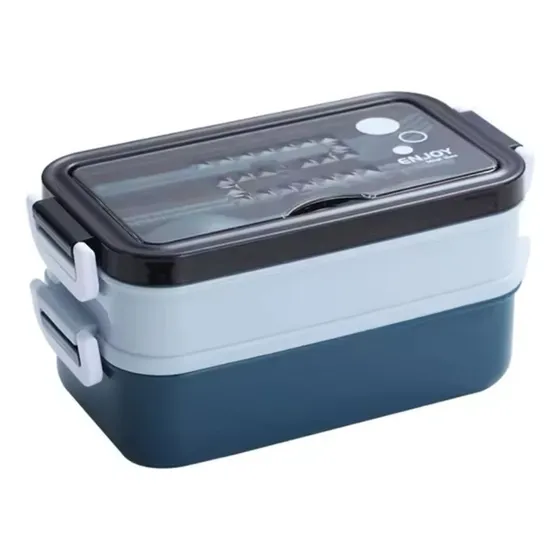 Vianda De Acero Inoxidable 2 Capas Hermética Alimentos