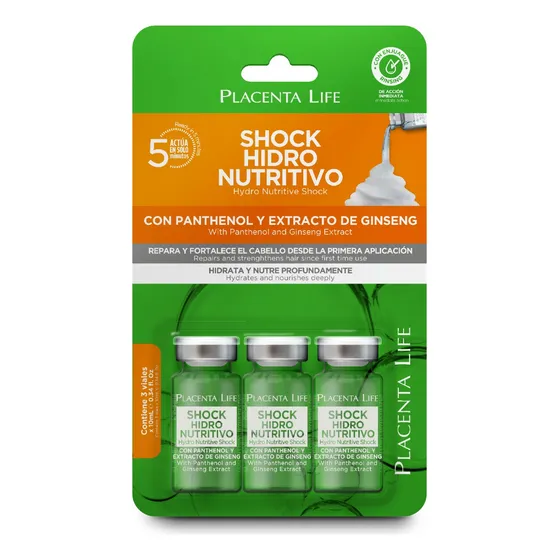 Ampolla Shock Hidro Nutritivo Placenta Life 10 Ml Blister 3u
