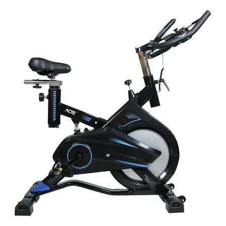 Bicicleta Ergométrica para Spinning E17 Treino Cardio em Casa Monitor LCD Acte Sports