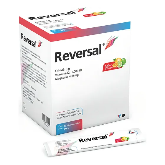 Reversal, 3g Hmb, Restaura Y Fortalece La Salud Muscular Sabor Limón