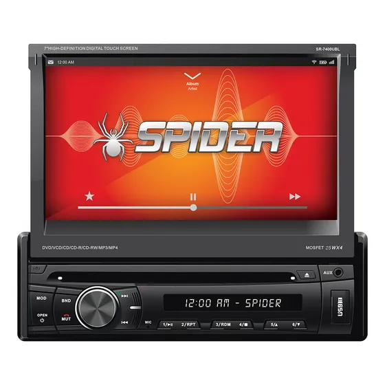 Reproductor 7 Motorizado / /cd/mp3/dvd/usb/aux/bt/
