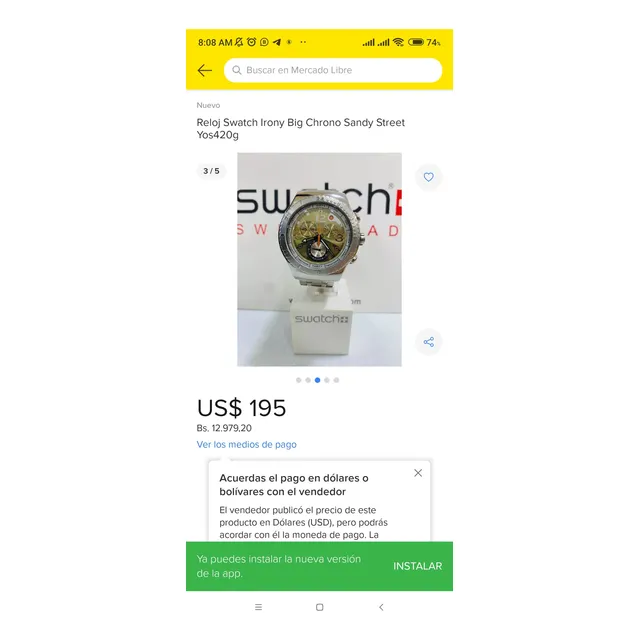 Reloj Swatch Irony