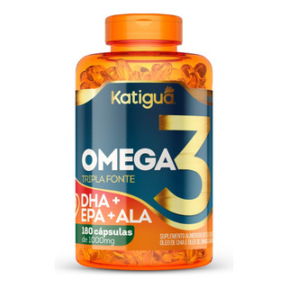Ômega 3 1000mg 180 Capsulas Tripla Fonte Katigua Ômega 3 1000mg 180 Capsulas Tripla Fonte Katigua