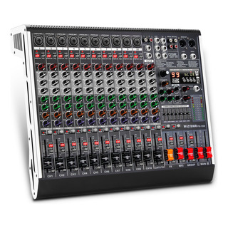 Mixer De Áudio Mizisnr De 12 Canais Com 99 Efeitos Dsp, Blue Mixer De Áudio Mizisnr De 12 Canais Com 99 Efeitos Dsp, Blue