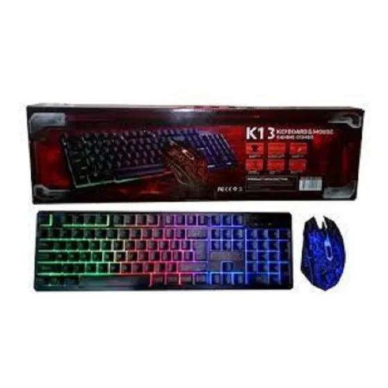Combo De Teclado Y Mouse Gaming K13
