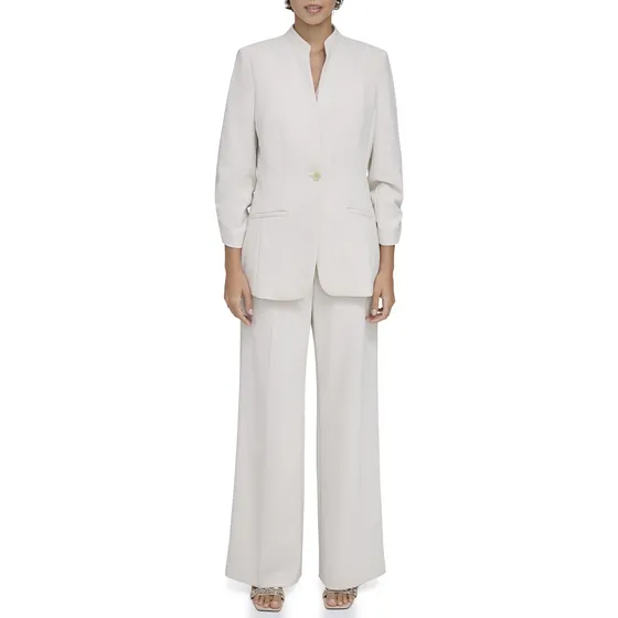 Blazer Calvin Klein Con Mangas Fruncidas Para Mujer, Color B