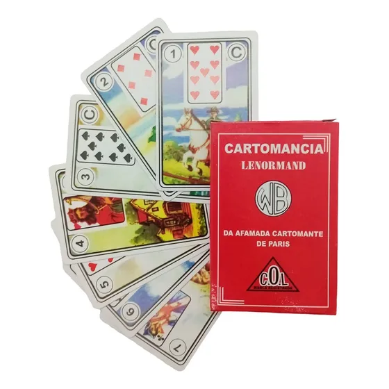 Baralho Cigano 36 Cartas Oráculo Lenormand Manual Explicação