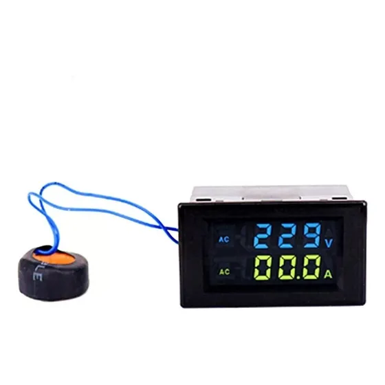 1 D85-2042a Duplo Digital Display Ldc Voltímetro Amperímetro