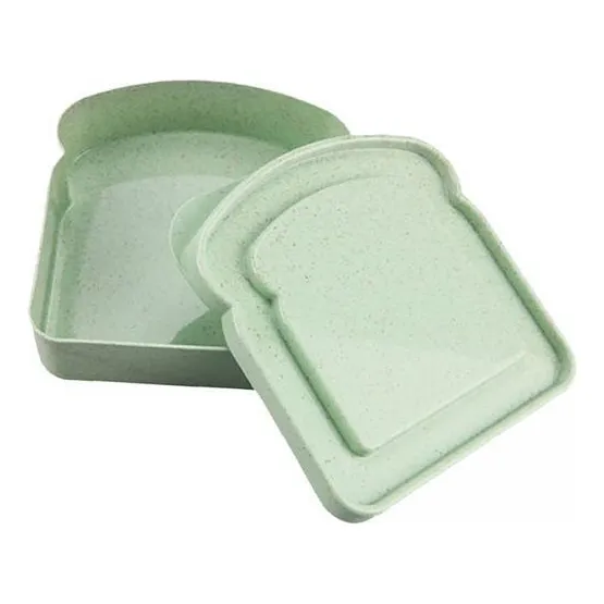 / 2 Fiambrera Bento, Contenedor De Almuerzo Ligero Verde