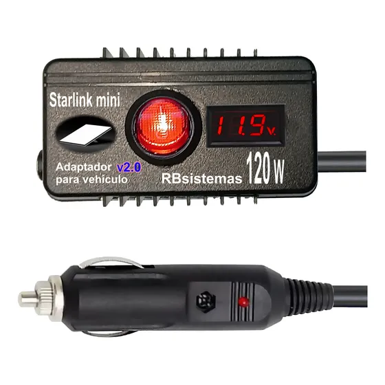 Cable Fuente P/ Starlink Mini Auto Bat. 12-24v  Rbsistemas