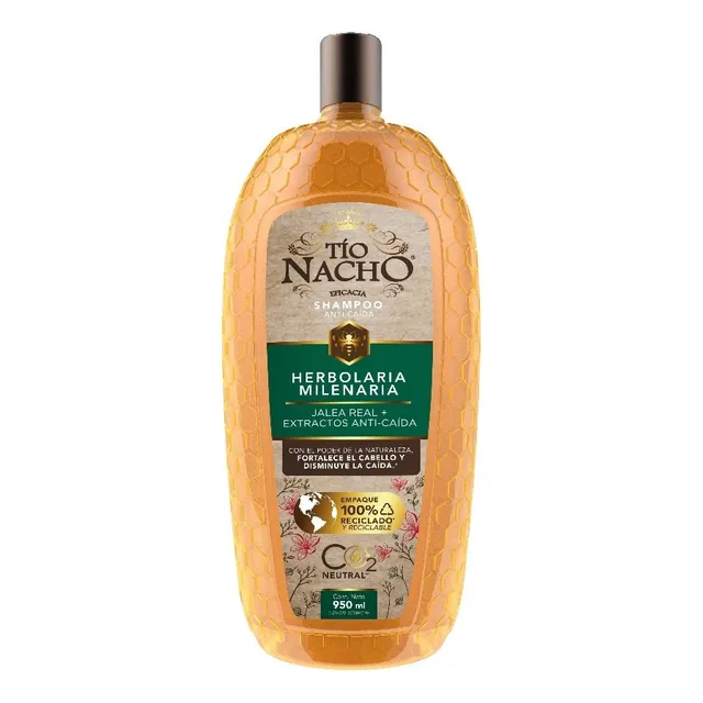 Tío Nacho Shampoo Herbolaria Milenaria. Botella Con 950ml.