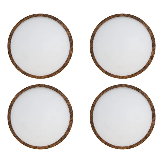 Spot Led 15w Led Ajustable Luz Blanca Acabado Madera Caoba