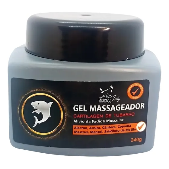 Gel Masajeador Cartílago de Tiburón Dolor Muscular Arnica Fuerte Tipo de Envase Pote Fragancia Menta