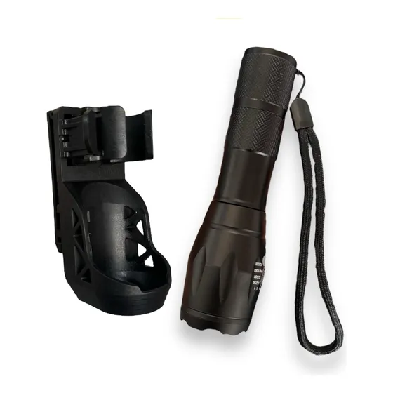 Kit Porta Lampara De Polimero + Lampara Led Recargable