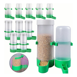 Bebederos Separadores Para Pájaros Dispensador Agua 10pzs Bebederos Separadores Para Pájaros Dispensador Agua 10pzs