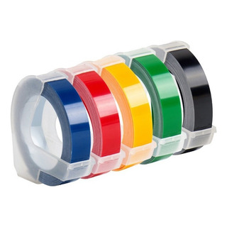 5 Cintas De Etiquetas En Relieve 3d Para Dymo Maker 5 Cintas De Etiquetas En Relieve 3d Para Dymo Maker