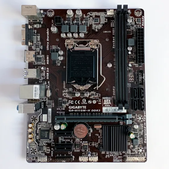 Placa-mãe Gigabyte Ultra Durable Ga-h110m-h Ddr3 Lga1151 Preto