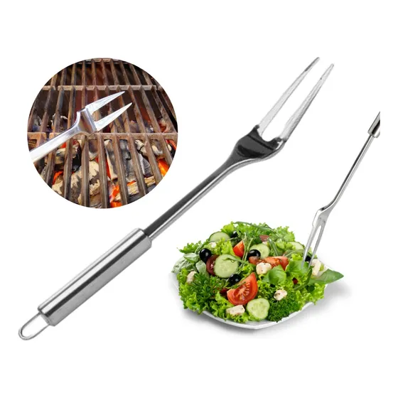 Garfo Trinchante Inox Grande Para Carne Churrasco Salada